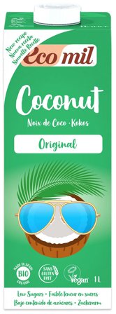 Ecomil Kokos mælk m. agave Ø 1 l, Helse & Madvarer, Mælkefri Drikke, Kokosdrik
