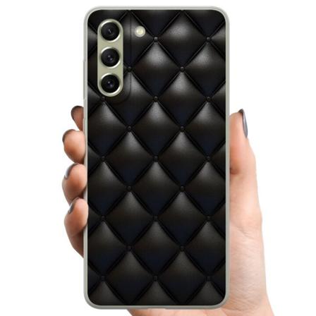 Samsung Galaxy S21 FE 5G TPU Mobildeksel Lær Svart