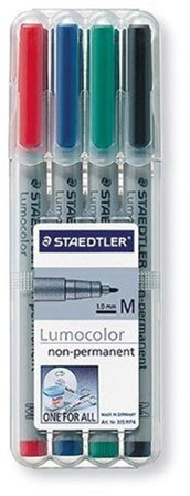 Staedtler Merkepenn Lumocolor Ikke-perm. 1.0mm assortert (4)