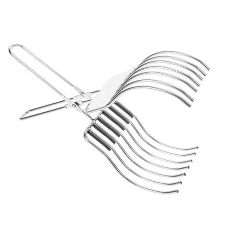 Skinkebødskjærer, rustfrie ståltenger, brødkniv, kjøttskjæretang, løkholder