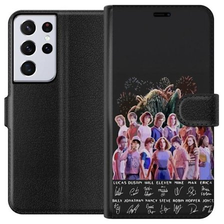 Kompatibelt Plånboksfodral till Samsung Samsung Galaxy S21 Ultra 5G Stranger Things 2024