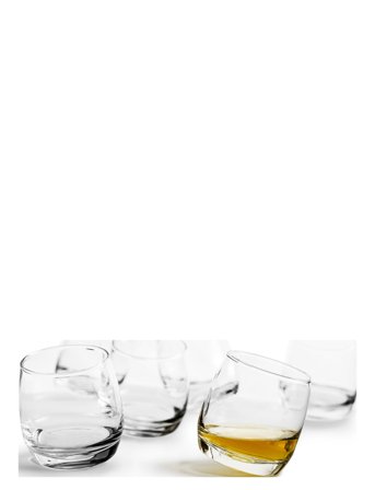 Sagaform Club Whiskey Glasses, Rounded Base, 6-Pack - Nude - 30 CL
