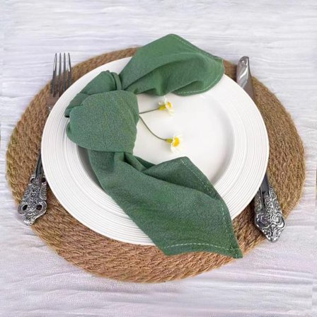 Bomull Linneservetter Bulk 40 x 40 cm Rustika Stentvättade Tygservetter Tjocka Bordservetter för Höst Thanksgiving Jul Fest Bröllopsdekoration