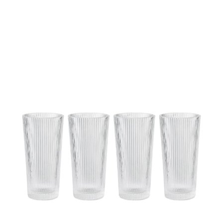 Stelton Pilastro long drink glas 0.3 l. 4- Pack Kök & matlagning Unisex Transparant ONESIZE