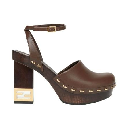 Fendi Mules Brun, Dame Pumps, Størrelse: 40 EU