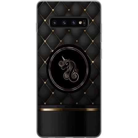 Samsung Galaxy S10 Gjennomsiktig deksel Luksus Unikorn