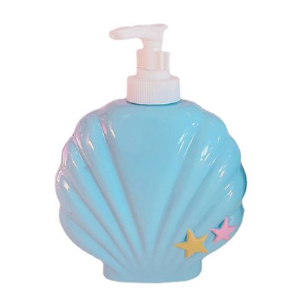Bade Dispenser Flaske Badesikker Hotell Gjenfyllbar Kroppssåpe Pumpeflaske for Reise Skjellform Fri Størrelse