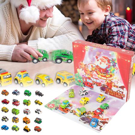 24st Adventskalender 2021 Leksaker Julleksakerbilar För Barn Present