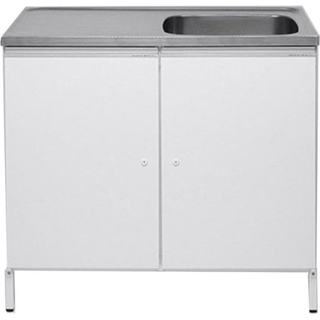 Contura CABL 10 Vaskebenk hvit, med 2 oppbevaringsskap Høyre, Vaskerom