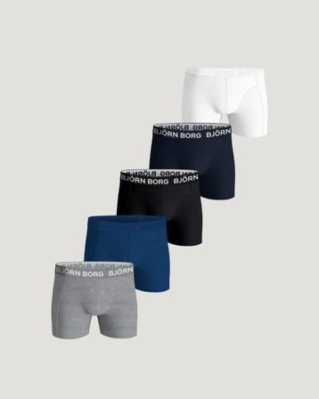 Björn Borg COTTON STRETCH BOXER 5p Bunt Unterwäsche Jungen - Kids Brand Store