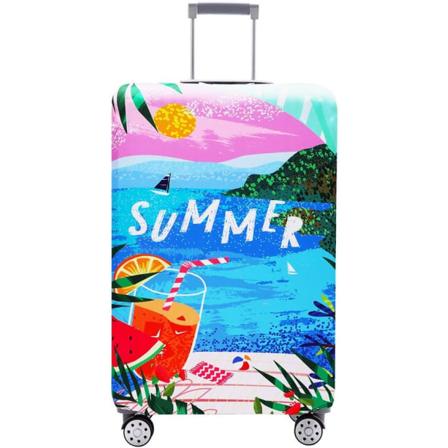 Bagasjedeksel Vaskbart Koffertbeskytter Anti-ripe Koffertdeksel Passer 18-32 Tommer Summer Refreshment L