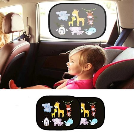 Auton aurinkosuojan sivuikkuna Sarjakuva-ikkuna lapsille aikuisille Adsorptio cover Automaattinen takasivuikkuna mesh