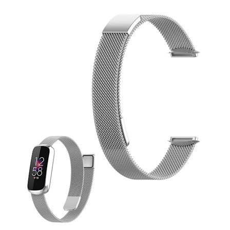 Fitbit Luxe klockarmband i rostfritt stål med snabbkoppling - Silver