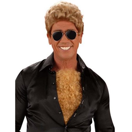 Bröst hår Blont Maskeradkläder Halloween