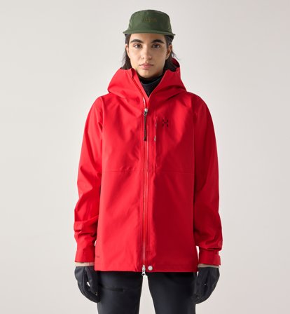Haglöfs Front Proof II Jacket Women Bright Red - Damen - L