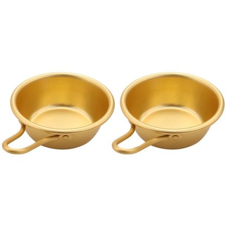 2 stk. Makgeolli-boller Tradisjonelle koreanske aluminiumsboller Egnet for koreansk risvin