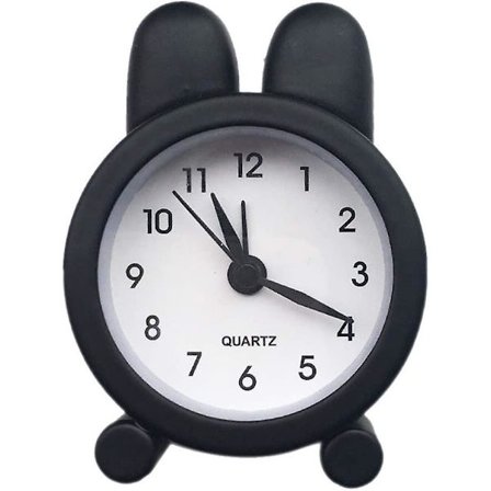 Liten väckarklocka i metall, elektronisk liten väckarklocka med visarnål, kreativ klocka