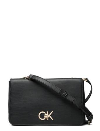 Re-Lock Double Gusett Xbody Bags Crossbody Bags Svart Calvin Klein*Betinget Tilbud