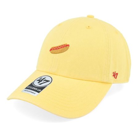 47 Brand - Gul unconstructed Keps - Food Base Runner Icon 47 Clean Up Maize Dad Cap @ Hatstore