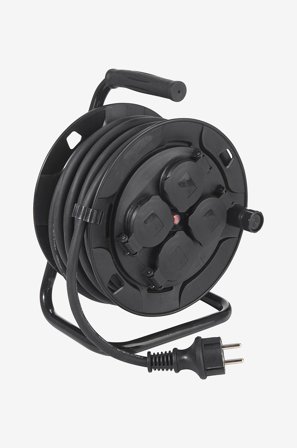 Kabelvinda 4 st uttag utomhus, 10 meter - PR Home - Svart - Utebelysning - Från Homeroom