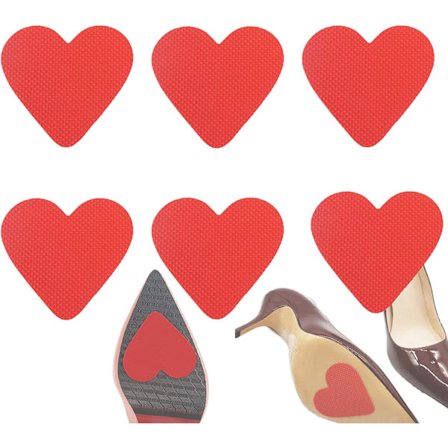6 stk. højhælede anti-slip klistermærker, anti-slip skoklistermærke,