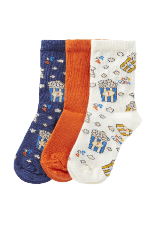 Å KIDS Mönstrade strumpor, 3-pack Strumpor Gul 26/29