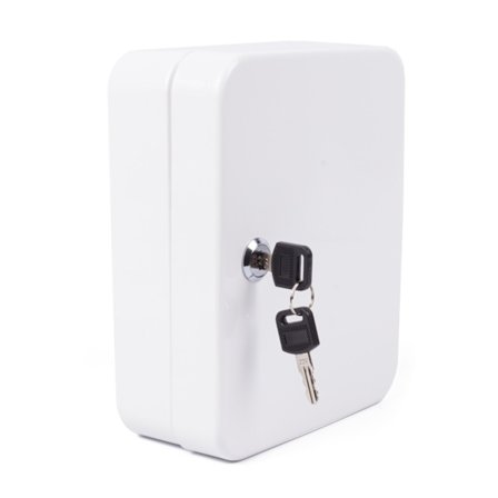 Nøgleskab 20 kroge hvid