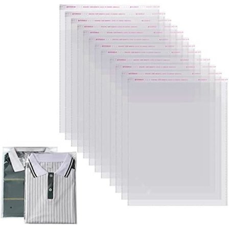 A4 Klare selvklæbende poser, 200 stk. 22x30 cm Genlukkelige klare plastikposer Forseglet pose Cellofan klare poser til kort, kuverter, opbevaring af 