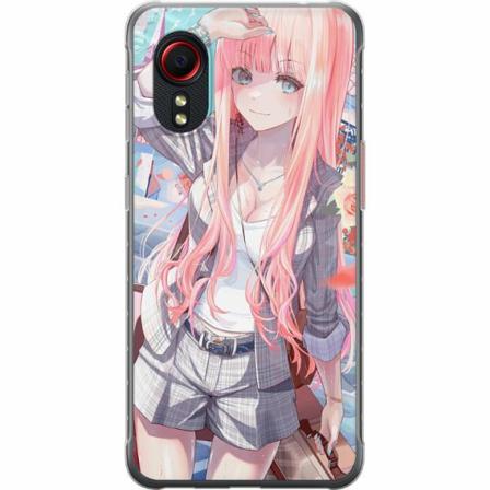 Samsung Galaxy Xcover 5 Genomskinligt Skal Anime Girl Cute