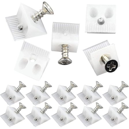 100 stk. Skuffeskinneforstærkning Bagforbindelsesstabilisatorer Til Reparation Af Nedhængende Møbler Hylde, Små Skuffeskinnereparationskiler, 