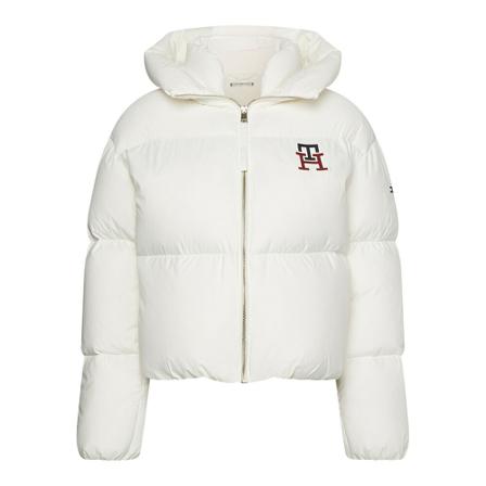 Tommy Hilfiger Down Jacka vit, Dam, Dam, Storlek: M