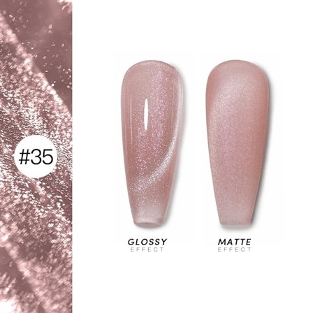 AS 15ml Magnetisk Katt Gel Nagellack Cat Eye Glitter Effekt Semi Permanent 36 Färger Soak Off UV Gel Lack Manikyr Nagelkonst