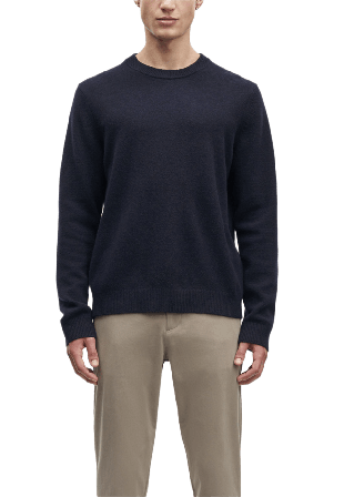 SAMSOE Isak Knit Sweater 15010 Tröjor Herr Blå L