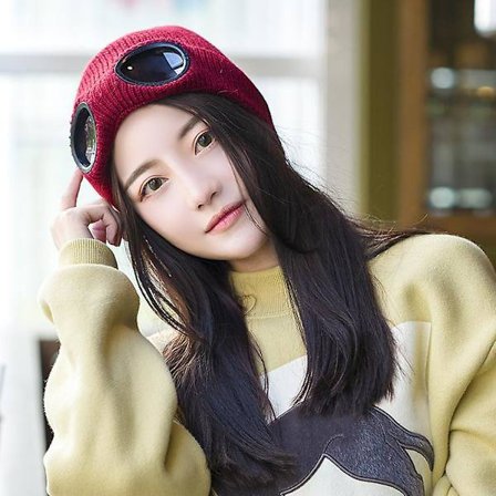 Unisex Uld Strikket Goggles Hue Vinter Varm Hætte Til Mænd Kvinder Udendørs Sport