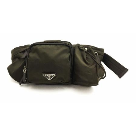 Prada Vintage, Pre-owned Belt Bags Groen, Dames, Maat:ONE Size,nylon