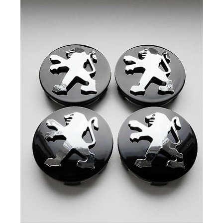 Peugeot Musta Vanteen Keskiönapa Sarja 4 60mm 106 107 206 207 306 307 Napa