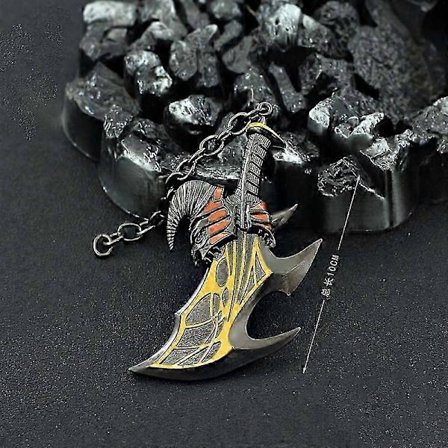 God of War nøglering Kratos Blades of Chaos Spil Anime Sværd LEGETØJ Våben Meta Model Middelalder Gaming Periferi Legetøj til drenge 2025(h)