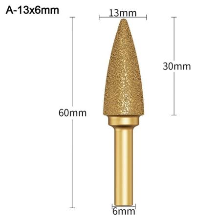 Slipehode Grafittstang polert A-13X6MM A-13x6mm