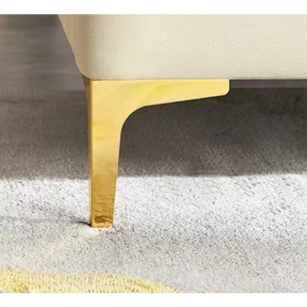 Set med 2 metall soffben 15 cm, metall soffbord ben