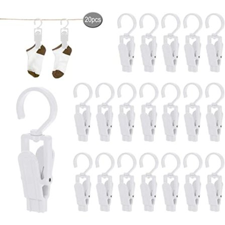 20 kappaletta suuria pyykkipoikia, tuulensuojaklipsi, muovinen tappi, voi Ro
