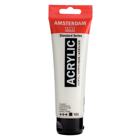 Amsterdam Peinture acrylique 120 ml 105 Titanium White