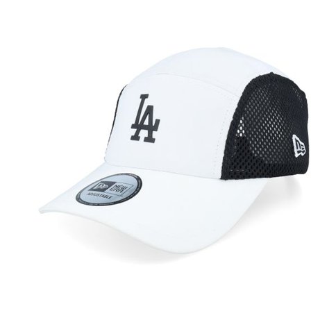 New Era - MLB Vit 5panel Keps - Los Angeles Dodgers Poly Runner White/Black 5-Panel @ Hatstore