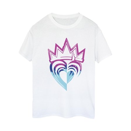 Disney Dam/Damer Descendants Rosa Krona Bomull Boyfriend T-
