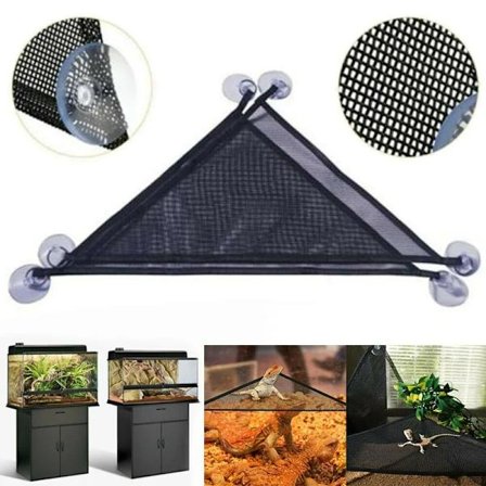 2 kpl Matelija Riippumatto Verkko Sänky Lelu Keinu Parta-agamille Gekkoille Leguaaneille Riippuva Sänky Kiipeilyverkko Imu Kupilla