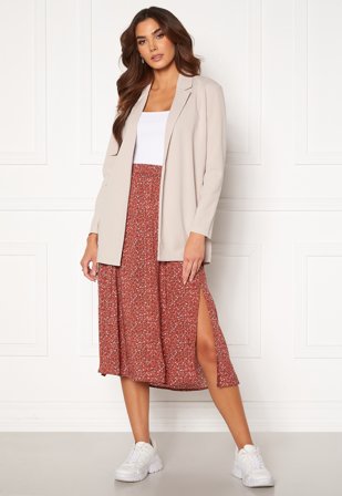 JDY Staar Life Above Calf Skirt Etruscan Red/Flower Klær