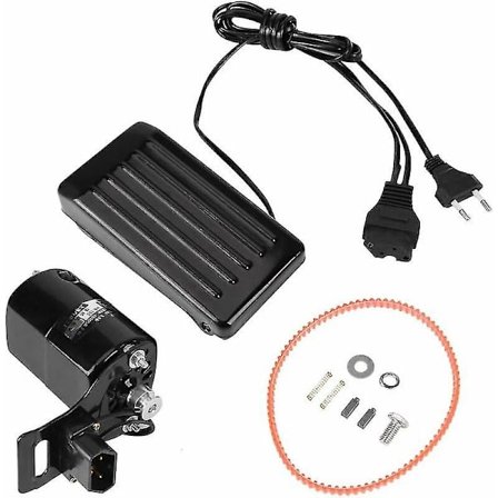 Symaskinemotor, fodpedal, universalpedal til vintage symaskiner, 180w symaskine motor reservedele