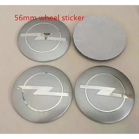 4 st 56mm 60mm 65mm kompatibla för Opel bil emblem Hjul Center Nav Kapslar Märken klistermärken bil styling auto tillbehör