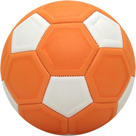 Fritidsfotball, barneskruball, gummifôret skrufotball, diameter 20 cm, bueformet fotball med lufthull, egnet for utendørs lek
