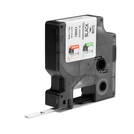 DYMO Tape Rhino krympslang 6mm svart på vit - Lyreco - Kontorsmaskiner - Märkmaskiner och tape - Tape - Dymo Rhino