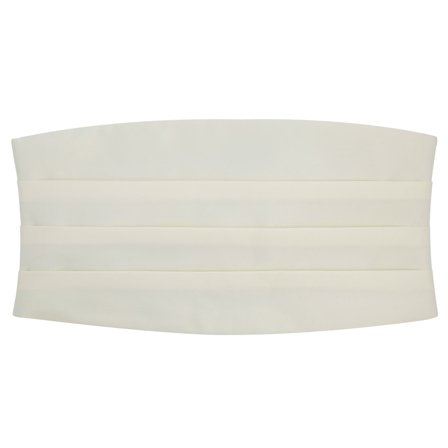 Ivory Basic Cummerbund for Men - Cummerbunds